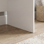 Dressing table with drawer, modern makeup table, for bedroom, 75 x 40 x 75 cm, white
