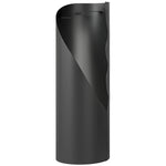 Ensemble serviteur de cheminée 4 pièces avec balai, pelle, tisonnier et support,  en métal 20 x 20 x 65 cm, noir