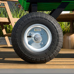 Set mit 4 Ersatz-Luftreifen mit 16-mm-Loch für Gartenwagen, Schubkarre und Sackkarre