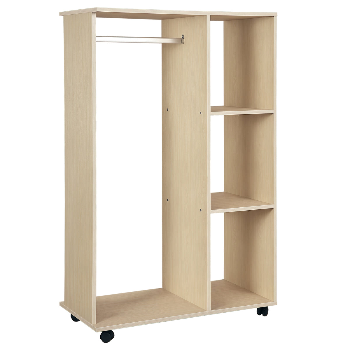 Armadio guardaroba Armadio mobile con ripiani Pannelli di particelle Colore rovere chiaro