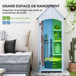 Abri de jardin en bois cabane de jardin exterieur armoire de jardin avec toit bitumé 3 étagères porte avec loquet rangement et stockage extérieurs pour terrasse 77,5 x 54,2 x 179,5 cm blanc