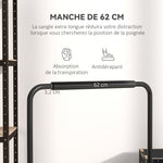Dips barre parallèle Station de Musculation Réglable en Acier, hauteur réglables avec 4 niveaux pour Dips, Push Up, Parallettes Fitness, noir