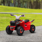 Elektro-Quad für Kinder, 6V-Batteriefahrzeug mit Vorwärts- und Rückwärtsgang, 70L x 41,5B x 48,5H cm, Rot