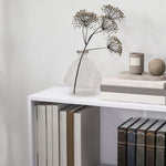 Bibliothèque étagère de rangement avec 2 compartiments et étagère réglable, 60 x 24 x 63 cm, blanc