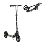 Trottinette pliable pour enfant avec guidon réglable en hauteur et double frein 86 x 35 x 93-103 cm noir