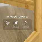 Support pour plantes étagère à fleurs à 4 niveaux en bambou et métal pour extérieur intérieur 28 x 28 x 80 cm blanc