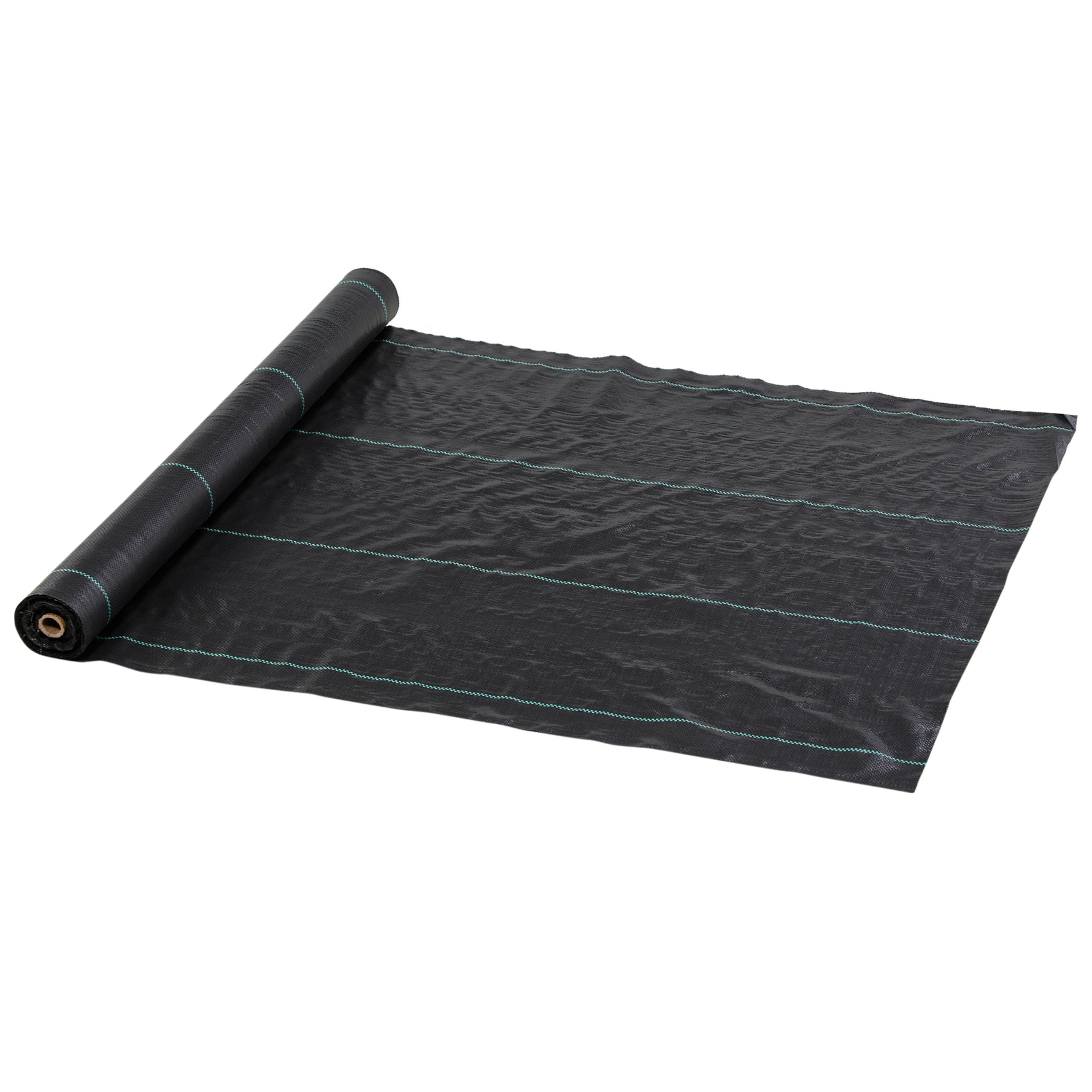 Toile de paillage géotextile de paillage contre les mauvais herbes 100 x 1 m résistant aux déchirures polypropylène noir