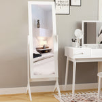 Miroir en Pied Grand Miroir de Sol Inclinaison réglable pour Dressing Chambre dim. 47L x 46l x 148H cm en blanc