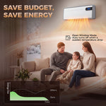 Intelligente Keramik-Wandheizung 2000 W, WLAN, kompatibel mit Alexa und Google Home, Oszillation, Weiß