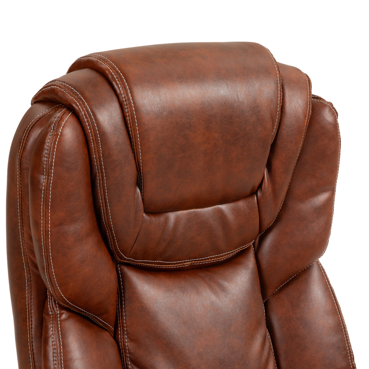 Chaise de bureau fauteuil de bureau avec fonction bascule roulettes pivotantes 360° 66 x 75,5 x 115,5-124,5 cm marron