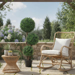 Plante Artificielle 100 cm, 3 Boules de Buis, Pot, Facile à Nettoyer, Arbre Artificiel Intérieur Extérieur, Vert