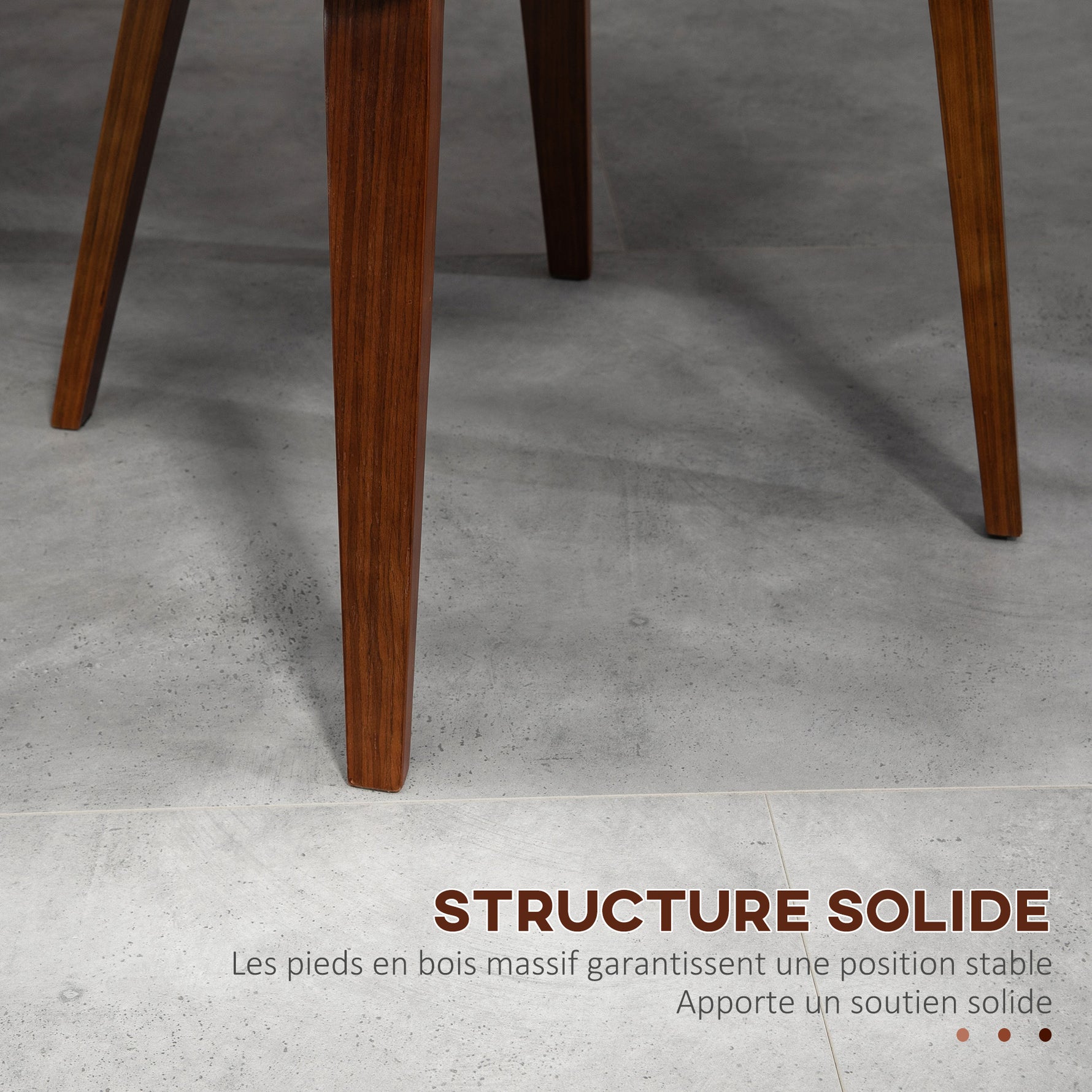 Lot de 2 chaises de salle à manger style vintage assise revêtement synthétique 54 x 53 x 81 cm blanc marron