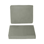 Coussins pour chaise fauteuil de jardin coussins d'assise de dossier déhoussables polyester 56x52/56x46cm gris foncé