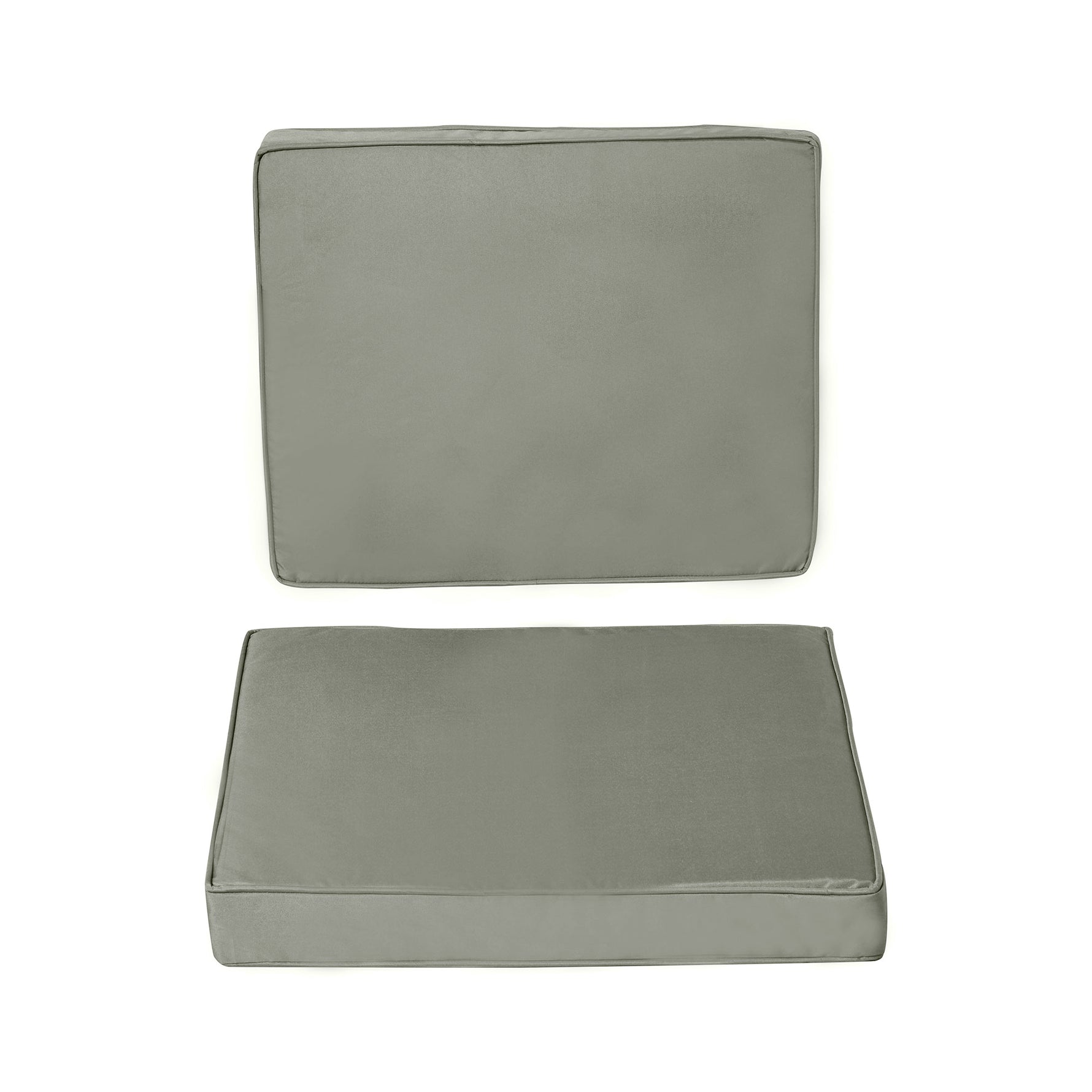 Coussins pour chaise fauteuil de jardin coussins d'assise de dossier déhoussables polyester 56x52/56x46cm gris foncé