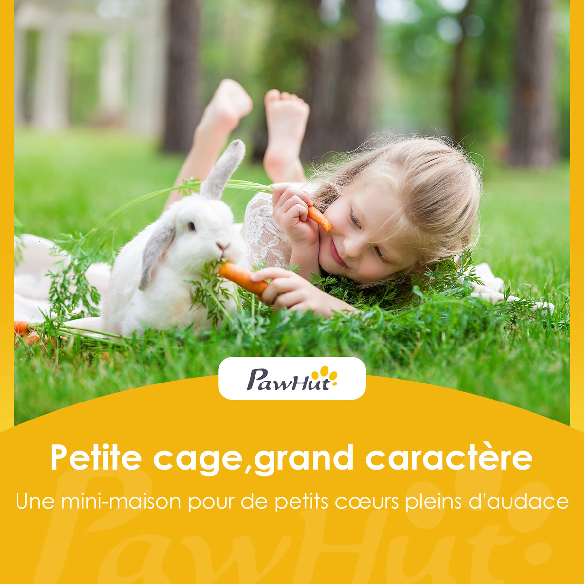 Clapier Lapin Extérieur en Bois Cage à Lapin Intérieur Double Toit Ouvrant Imperméable 2 Niveaux avec Enclos Gris