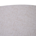 Lampadaire design contemporain dim. 40L x 40l x 160H cm 40 W max. 3 étagères intégrées bois massif pin métal noir lin beige