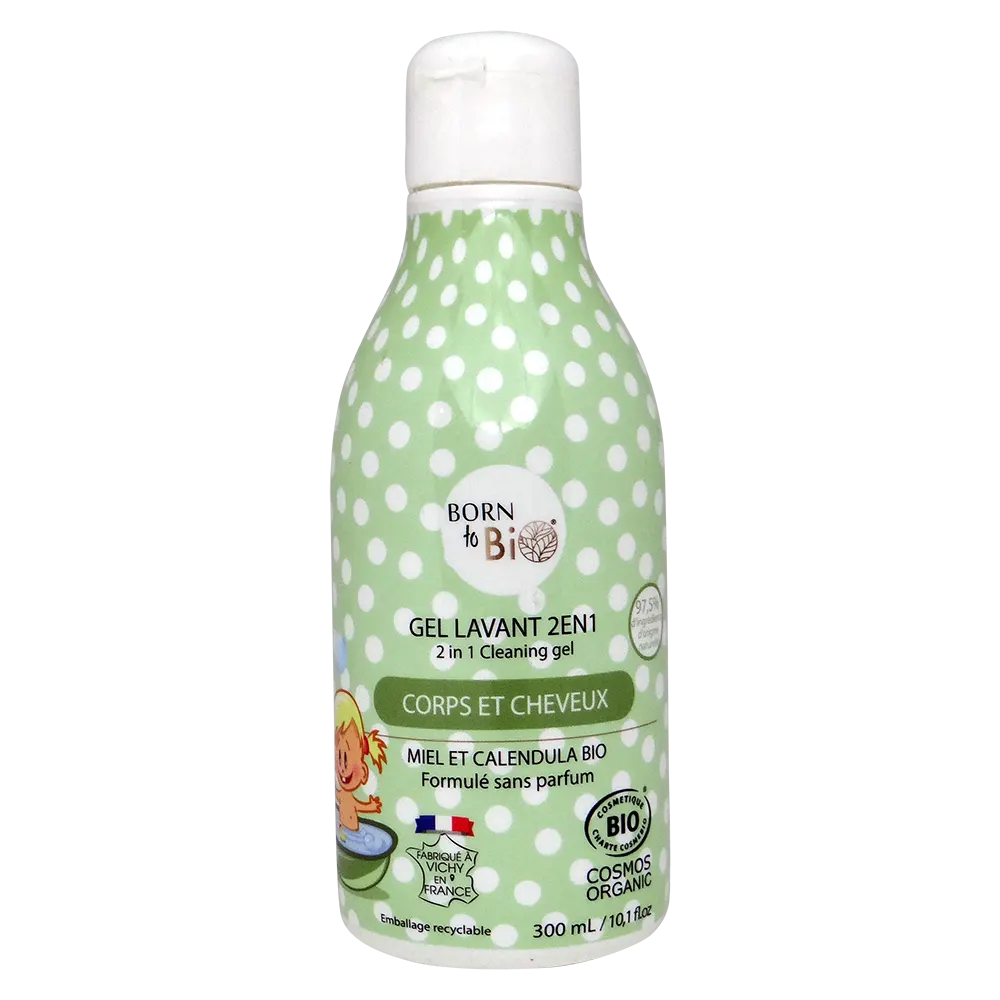 Gel Lavant 2 en 1 pour Bébé  - Certifié bio-0