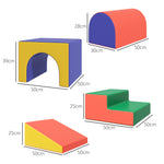 Module motricité bébé 4PCS parcours motricité bébé en mousse EPE pour enfants d'âge préscolaire, multicolore