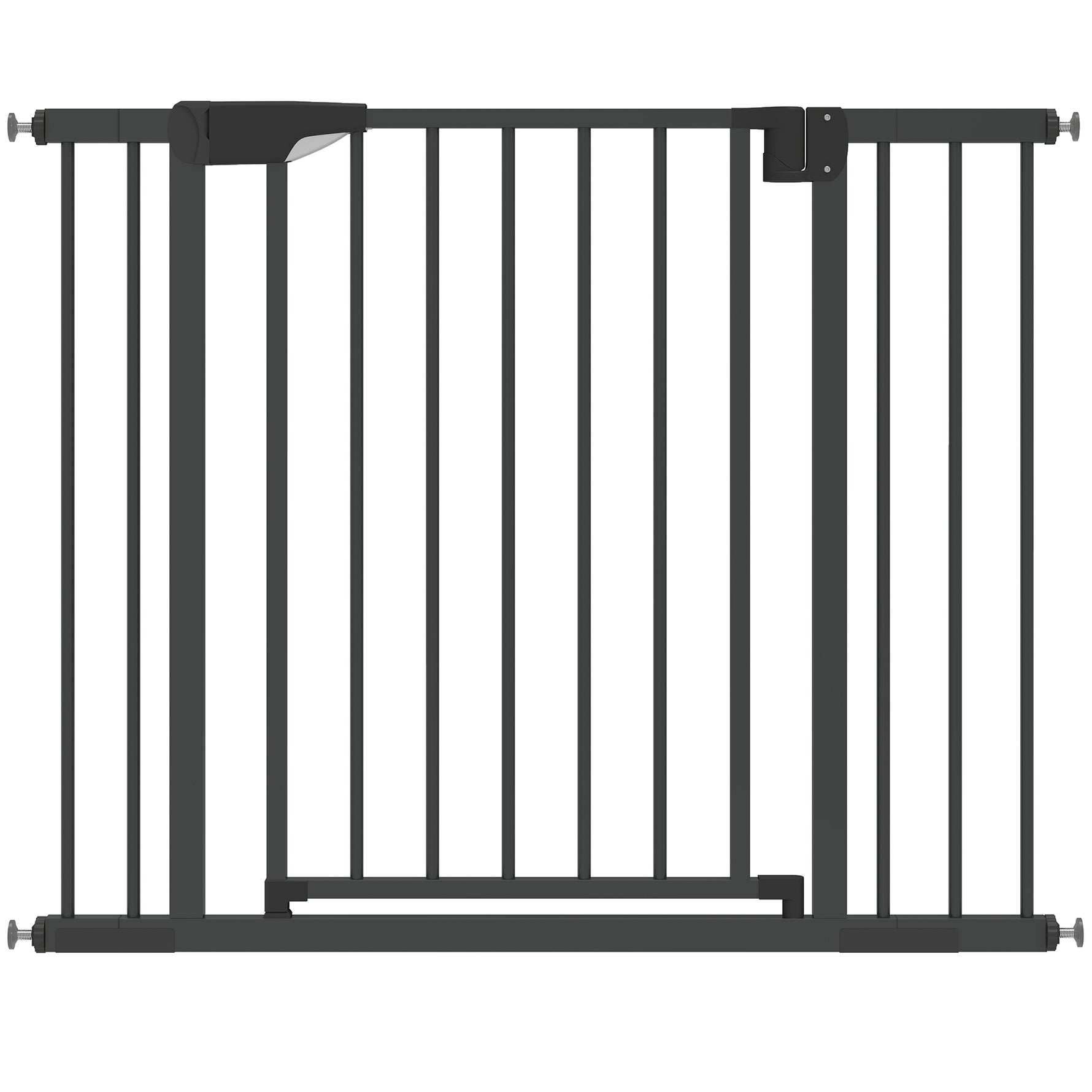 Barrière de sécurité pour chiens et bébés 76 à 102 cm avec extension fixation par pression sans perçage blanc