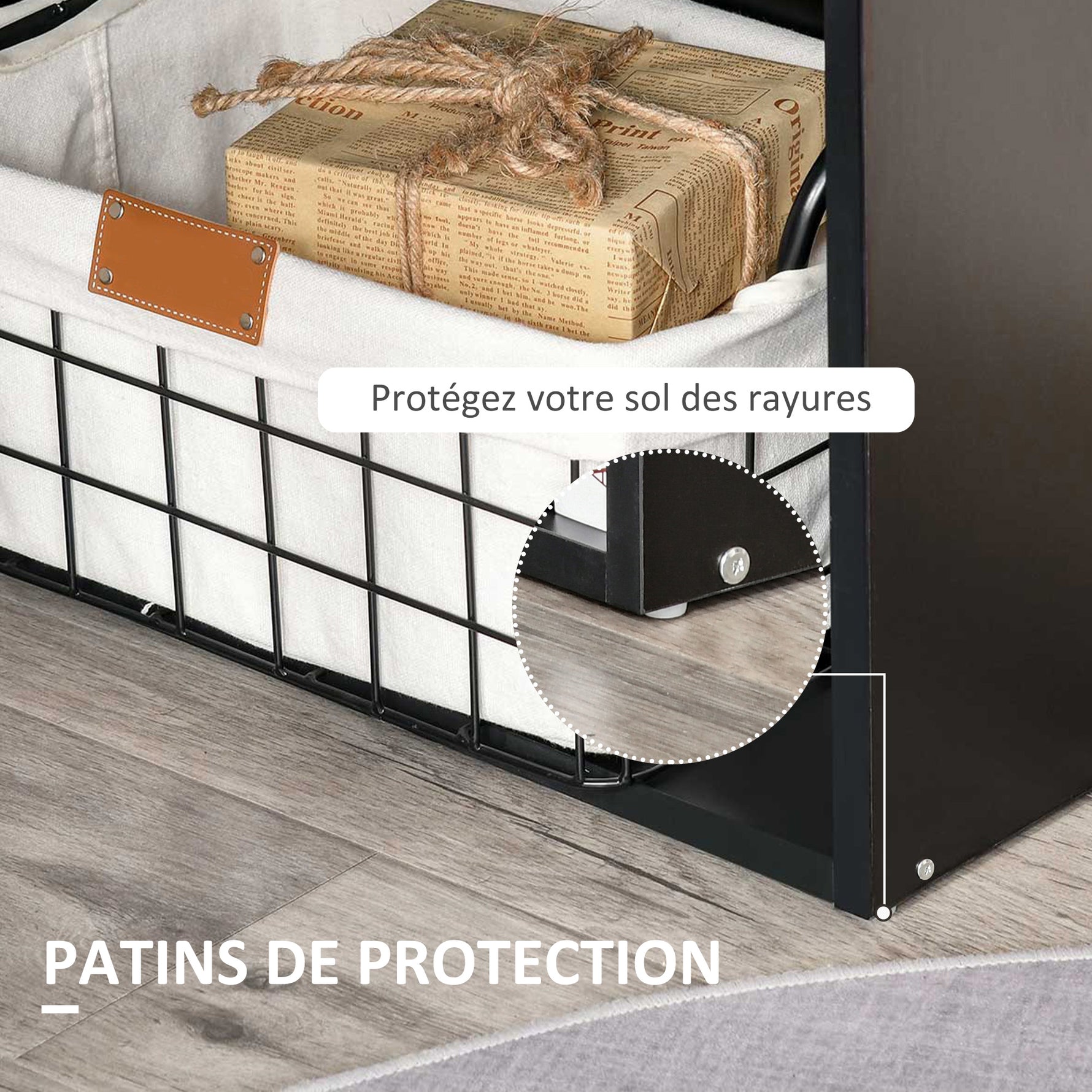 Bureau informatique, bureau avec rangement, 6 compartiments ouverts, table d'ordinateur pour chambre, studio