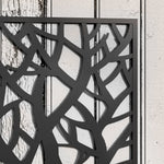 Jardinière avec treillis, bac à fleurs pour plantes grimpantes, légumes, fleurs en métal 61 x 23 x 113 cm noir