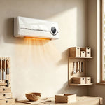 Keramik-Wandheizgerät 1000/2000W, Elektroheizung, Ventilator, Thermostat, Timer, 50x18,6x12,9cm, weiß