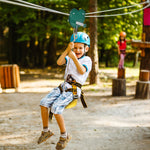 Kits de tyroliennes pour enfants 6-10 ans poignée antidérapante corde réglable dispositif de protection d'arbre