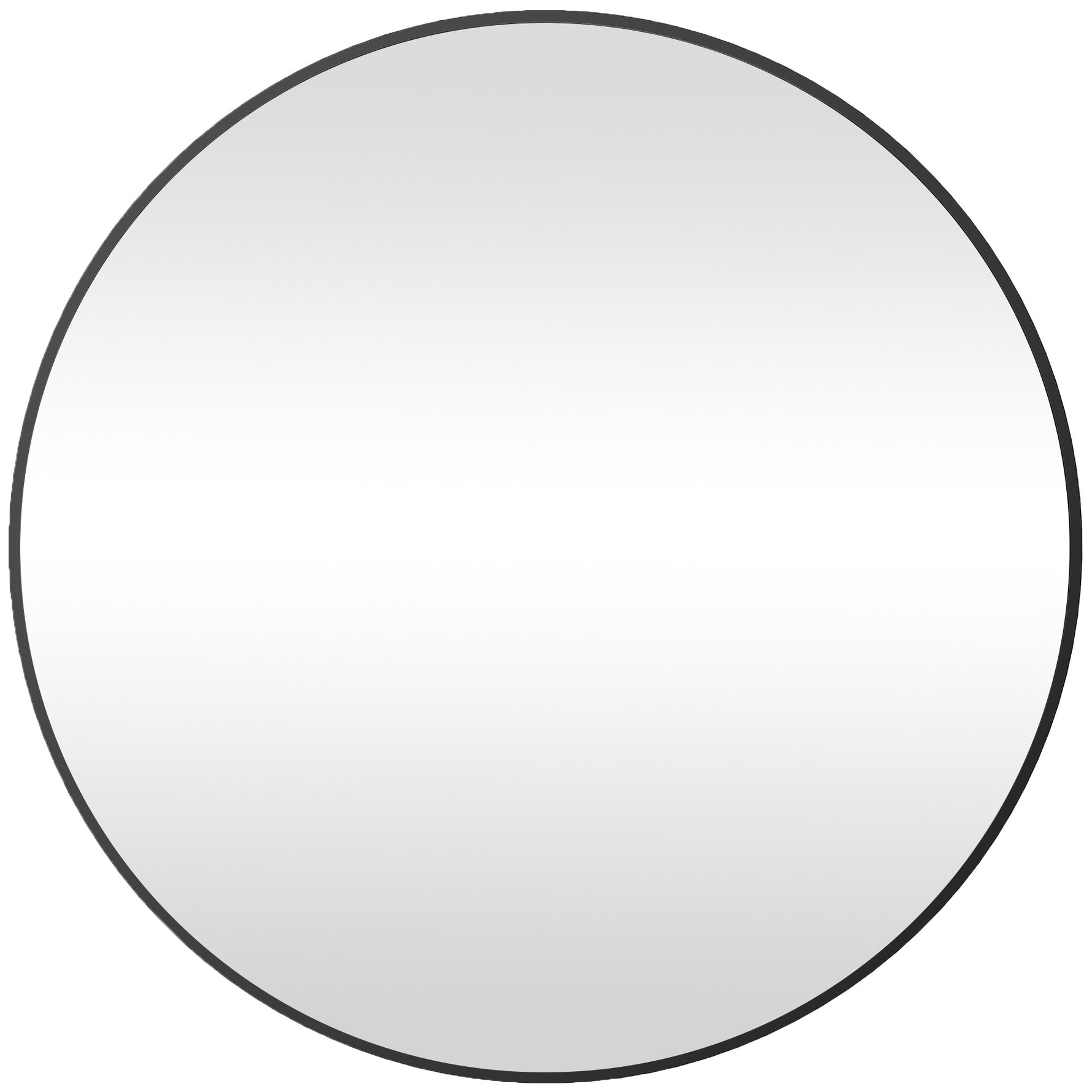 Miroir rond miroir salle de bain cadre en métal facile à installer, pour chambre, salon, entrée, Ø 70 x 2,5 cm noir