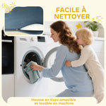 Parcours motricité bébé 9PCS, module motricité bébé en mousse avec housse amovible en revêtement velours, multicolore