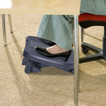 Ergonomische voetensteun voor kantoor, in hoogte en helling verstelbaar, 45L x 34B cm, grijs
