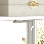 Meuble à chaussures 2 en 1 façades miroir 4 portes abattants, étagères réglables, jusqu'à 24 paires, 76l x 26P x 168H cm