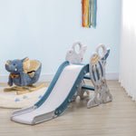 Toboggan pour enfants toboggan intérieur pour enfant, de 18 à 36 mois, jusqu'à 30 kg, 157L x 46,5l x 80H cm, bleu