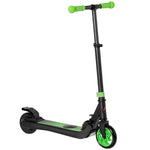 Electric scooter for children 6+ years, foldable, 8 km/h, 71x36.5x75-80cm, aluminum, steel, green