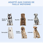 Cage caisse de transport pliante pour chien en acier 2 portes verrouillables 121 x 77 x 82 cm noir