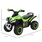 Toddler Quad Ride-on 18-36 Months dim. 67L x 38W x 44H cm Light and Sound Effects Green Black