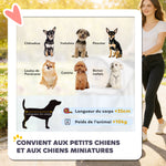 Poussette pour Chien 4 Roues, Chariot Pliable avec Auvent Réglable, Panier de Rangement, 77x44x102cm, Gris