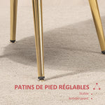 Fauteuil salon fauteuil en velours fauteuil coquillage avec pieds en métal doré pour chambre à coucher, rouge