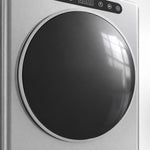 Ablufttrockner, elektrischer Wäschetrockner 1000 W 3 kg, 6 Trockenmodi, Timer, Edelstahl, silber