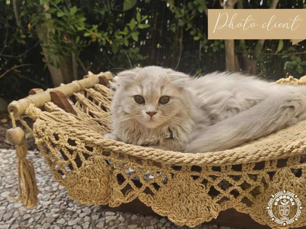 Hamac chat taupe photo client2