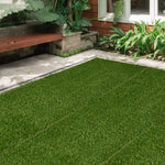 Gazon synthétique Artificiel Set de 10 Dalles Carreaux 30 x 30 cm épaisseur Confort 3 cm à emboîter Vert