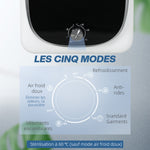 Sèche linge à évacuation électrique 800 W 4 Kg avec 5 modes de séchage, cuve en acier inoxydable, charge frontale