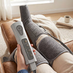Masseur de jambes, masseur de compression pour les mollets, les genoux, les pieds avec chaleur, 3 modes automatiques