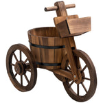Porta piante a triciclo - scaffale per vasi di fiori - fioriera dim. 52L x 31P x 45A cm - Legno di abete