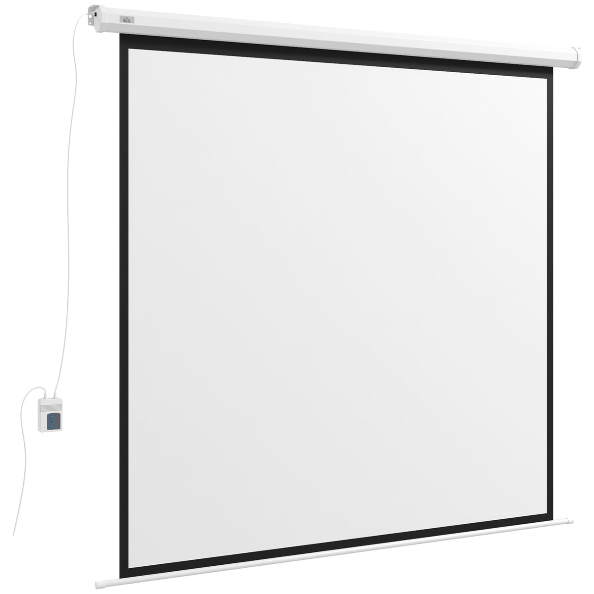 Schermo per proiezione motorizzato da 96 pollici, 1:1 4K HD, fissaggio a parete o a soffitto con telecomando, 195L x 8l x 182H cm