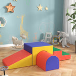 Module motricité bébé 4PCS parcours motricité bébé en mousse EPE pour enfants d'âge préscolaire, multicolore