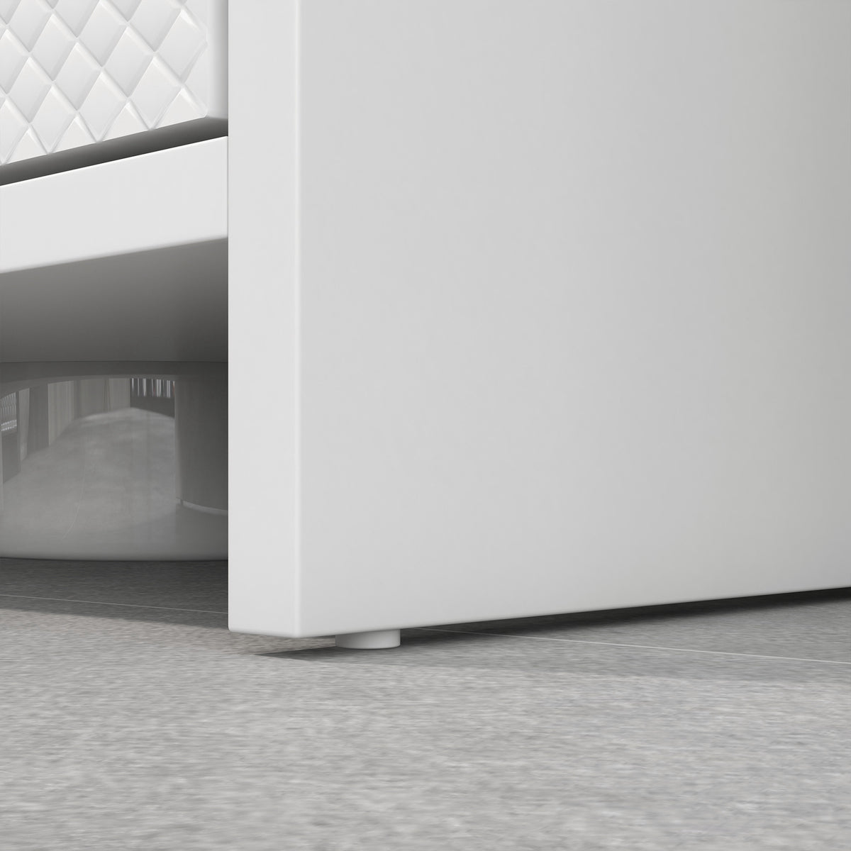 Meuble sous vasque 2 portes avec étagère réglable armoire de rangement pour lavabo 60l x 30P x 60H cm blanc