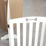 Barrière de sécurité chien barrière pliable pour chien pieds de support pointes antidérapantes 207,5 x 30 x 61 cm blanc