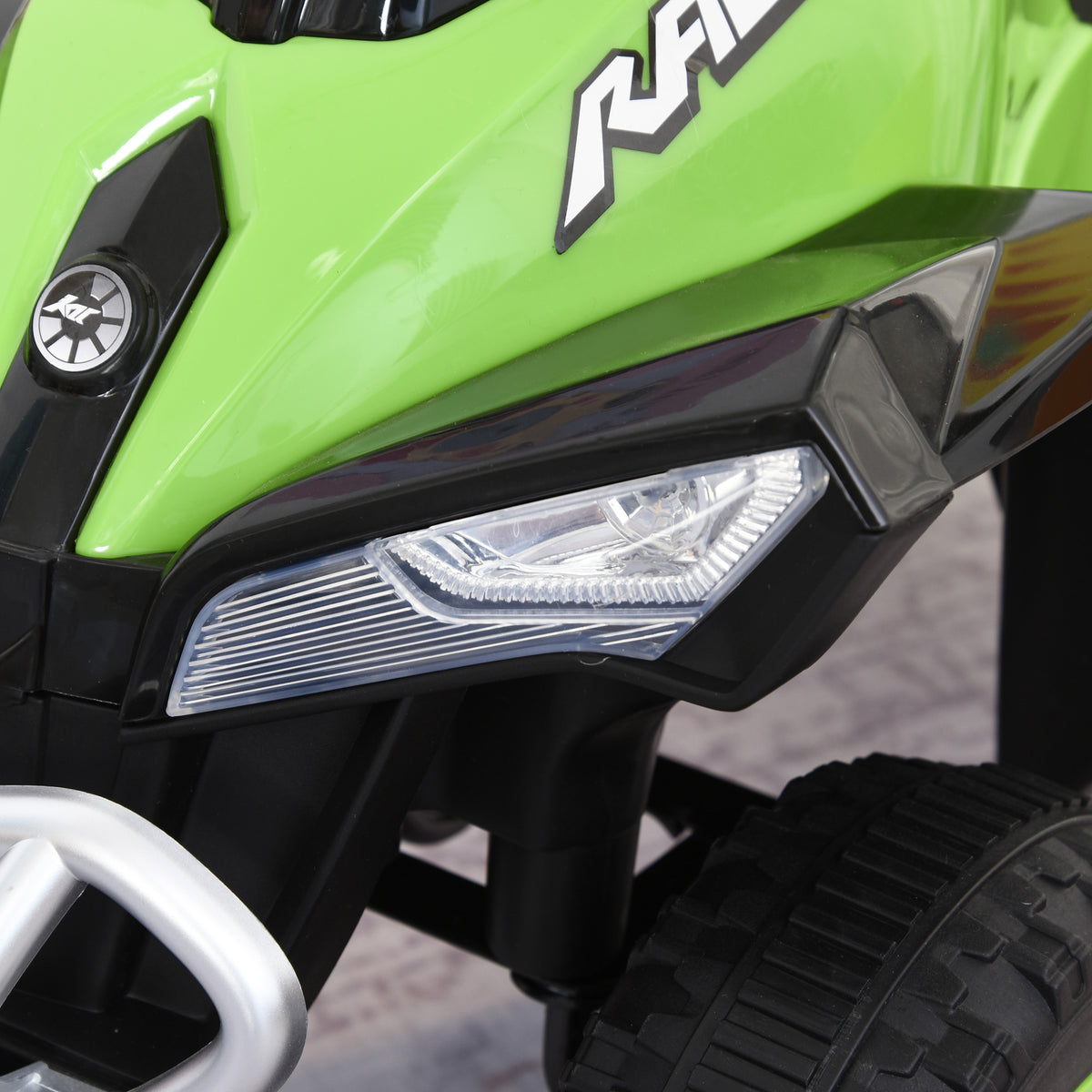 Toddler Quad Ride-on 18-36 Months dim. 67L x 38W x 44H cm Light and Sound Effects Green Black