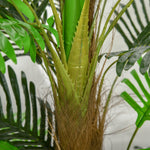 Palmier Artificiel H.1,85 m Arbre Artificiel Tronc Branches Lichen Feuilles Grand réalisme Pot Inclus