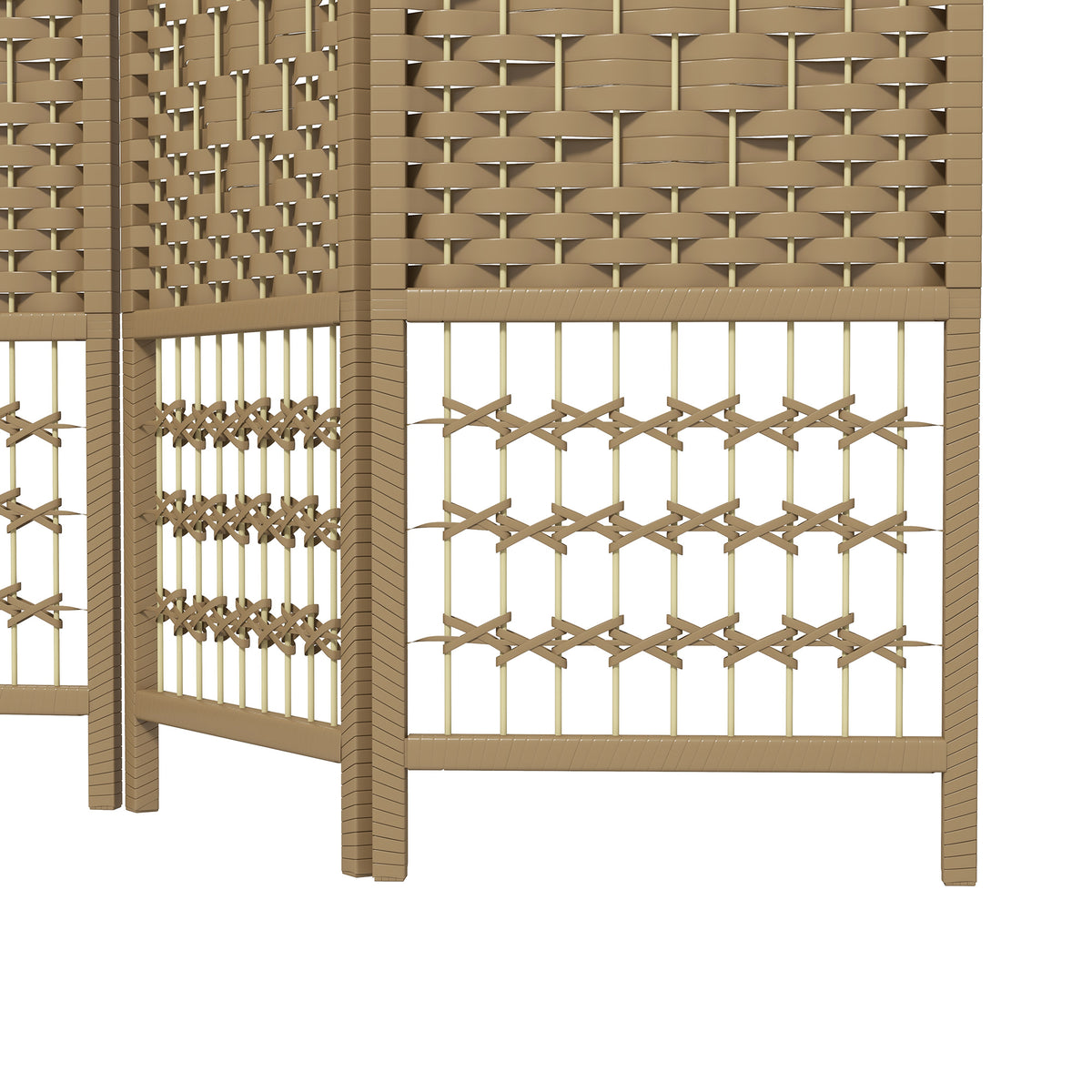 Paravent intérieur en bois séparateur de pièce cloison pliable 3 panneaux 120 x 170 cm bois naturel